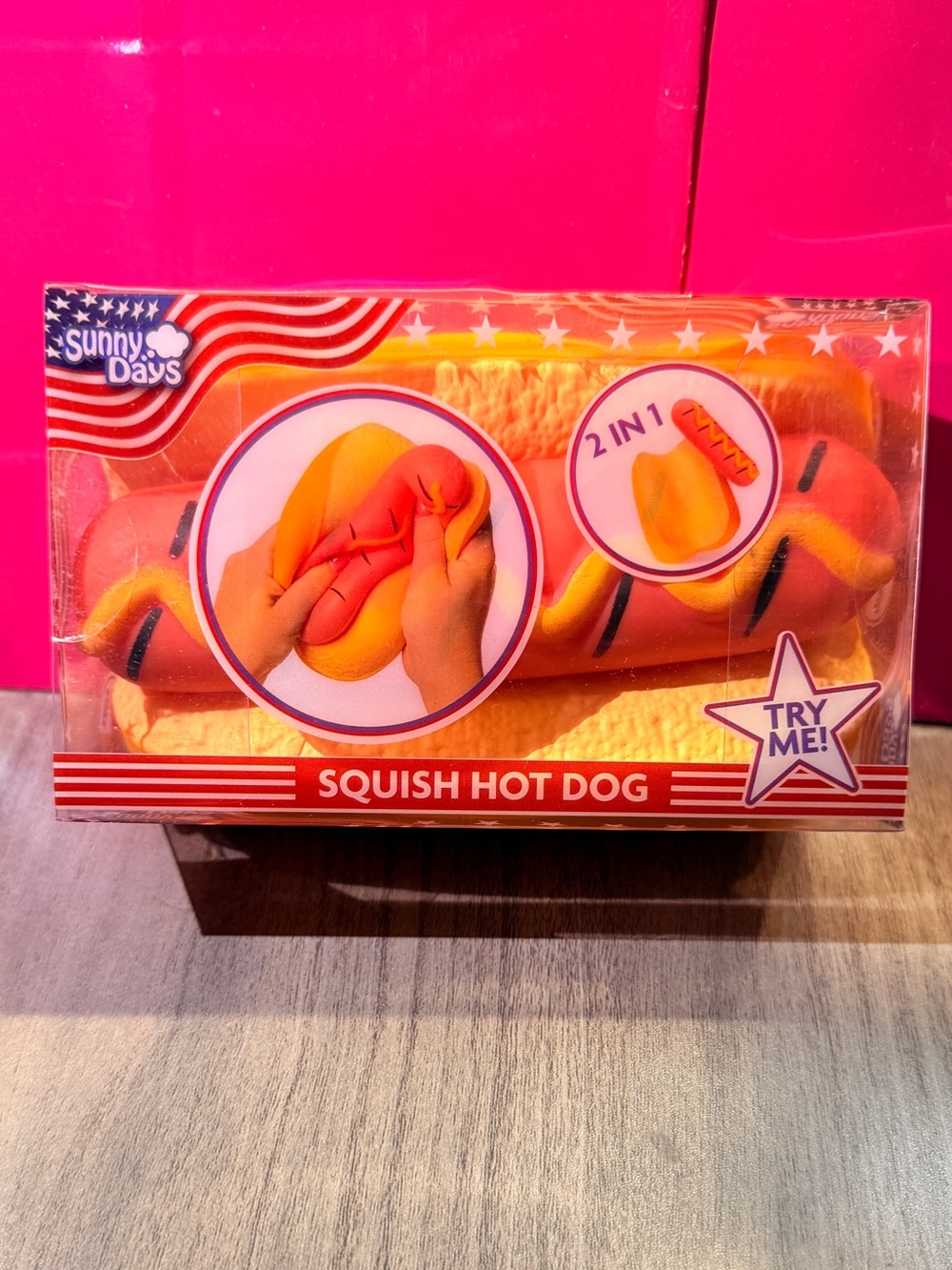 Authentic Sunny Days Squishy Hot Dog